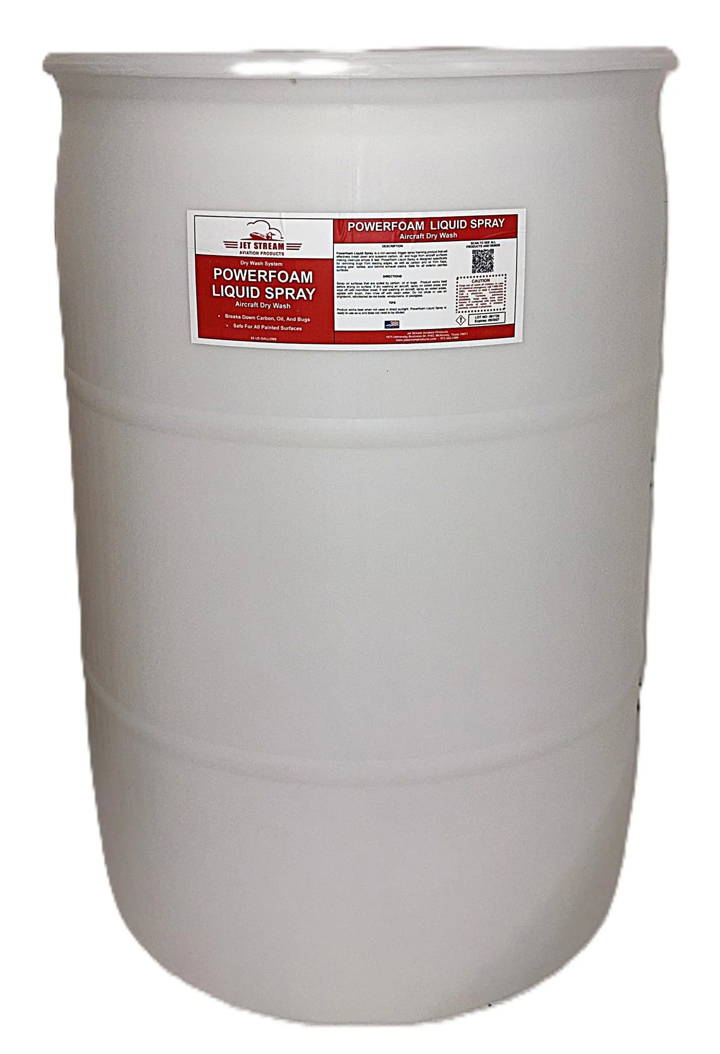 Powerfoam Liquid Spray Aircraft Dry Wash Jet Stream Aviation Products Inc.