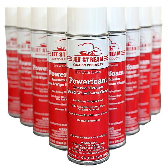 Powerfoam Aerosol Dry Wash Jet Stream Aviation Products Inc.