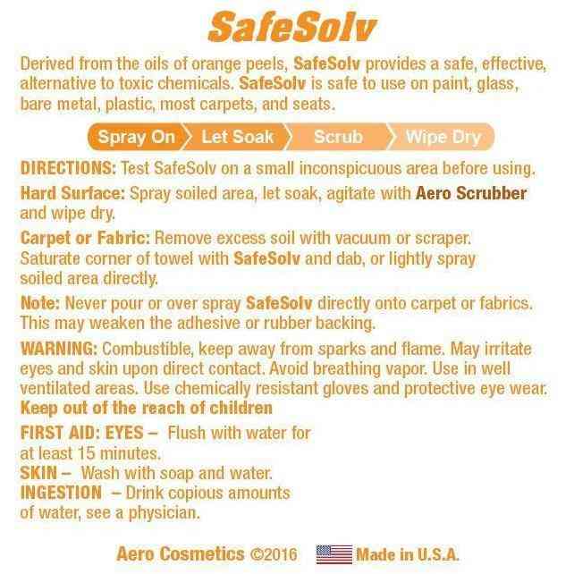 SafeSolv 8 Fl. oz - Adhesives, Tar, Oil, Hydraulic Fluid and Gum Remover Wash Wax ALL