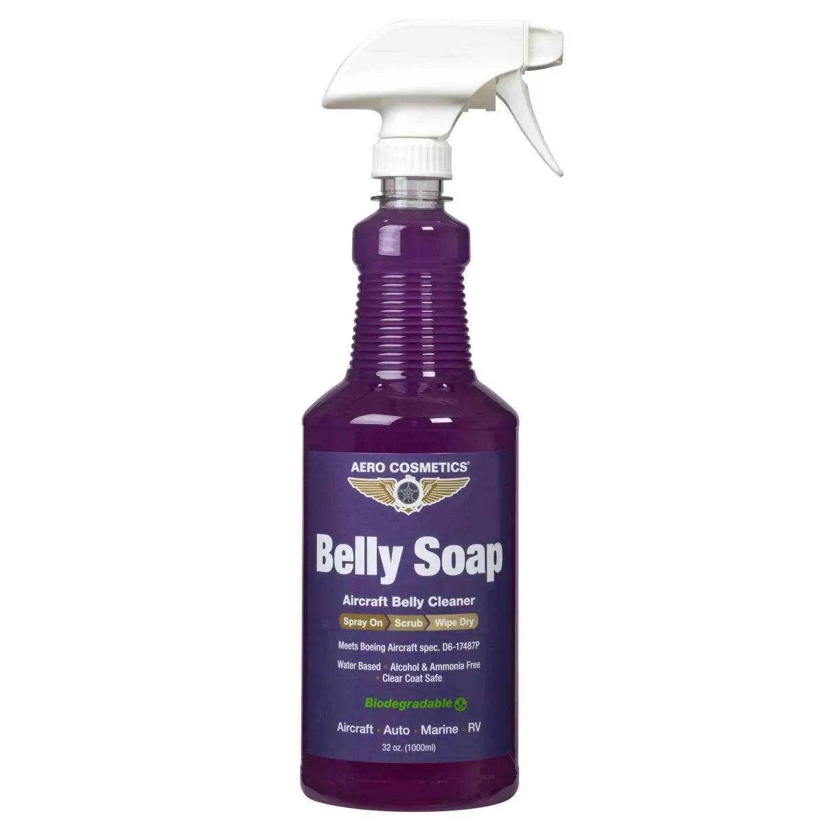 Belly Soap 32 Fl. oz - Aircraft Belly Cleaner Wash Wax ALL