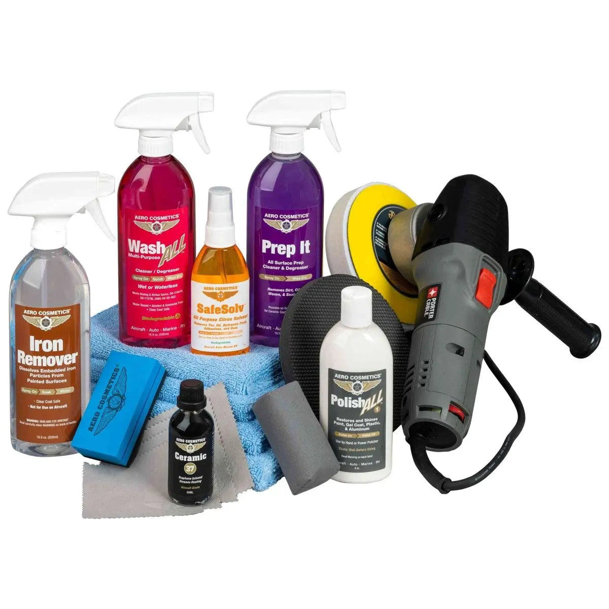 Ceramic 37 (60ml) FULL Professional Detailer Kit - Graphene Infused Ceramic Coating Wash Wax ALL