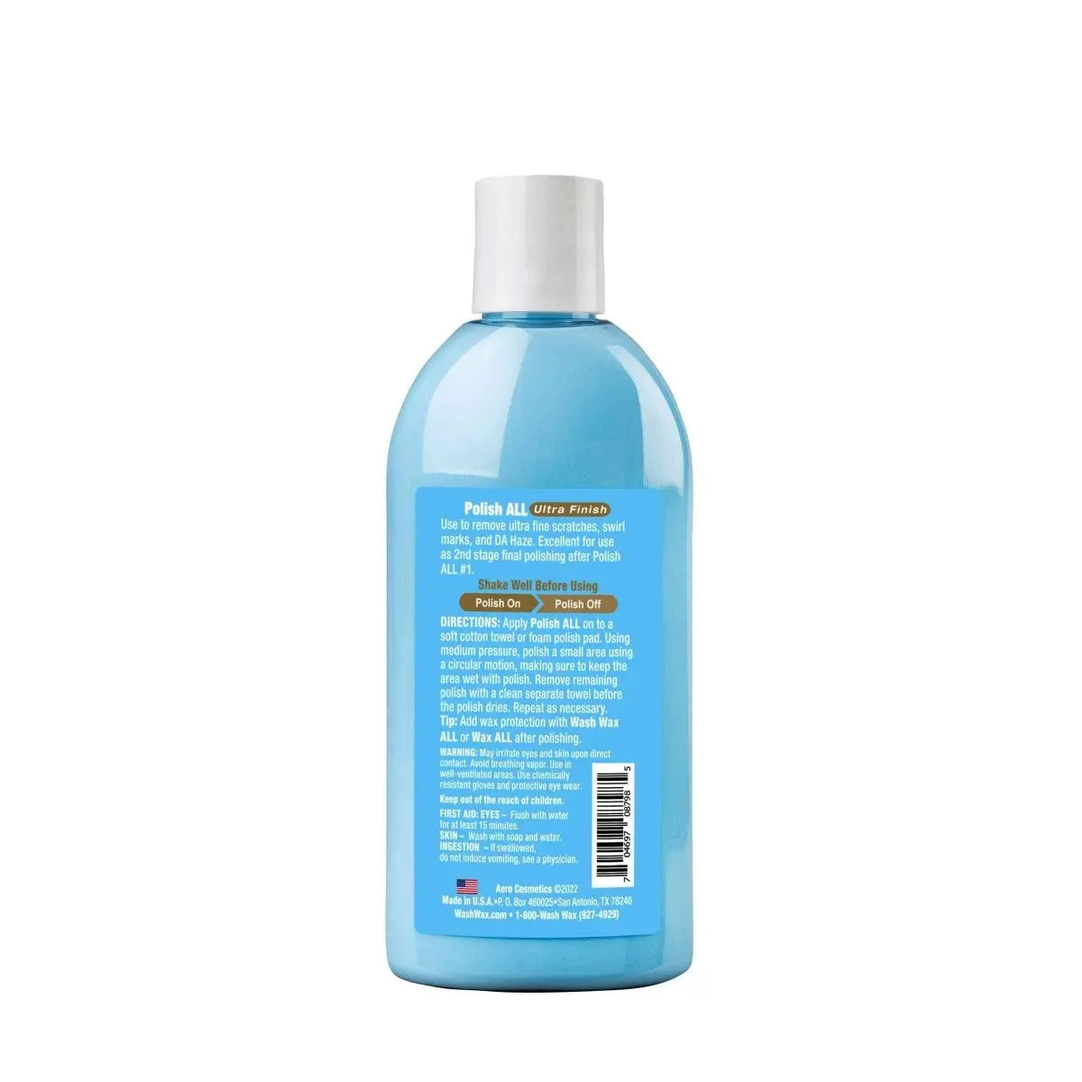 Polish ALL Ultra-Finish 8 Fl. oz - Restores & Shines Paint, Gel Coat, Plastics & Aluminum. Wash Wax ALL