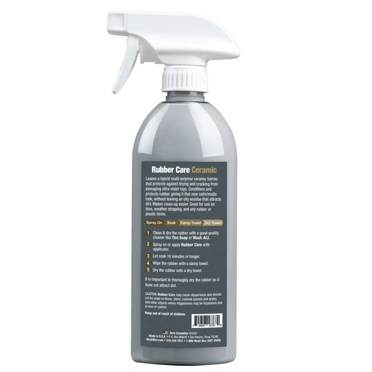 Rubber Care 16 Fl. oz - Rubber & Plastics Conditioner and Protectant Wash Wax ALL