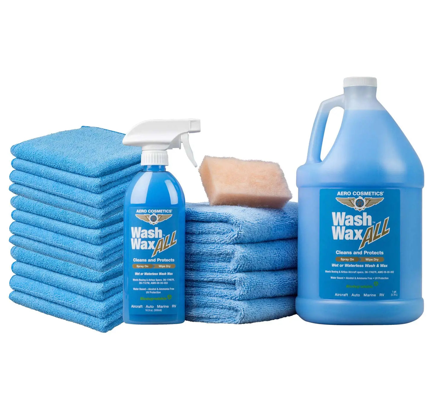 Waterless Car Wash Wax 144oz Kit - Waterless Wash Cleaner and Protectant Wash Wax ALL