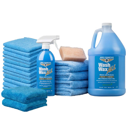 Waterless Car Wash Wax 144oz Kit - Waterless Wash Cleaner and Protectant Wash Wax ALL