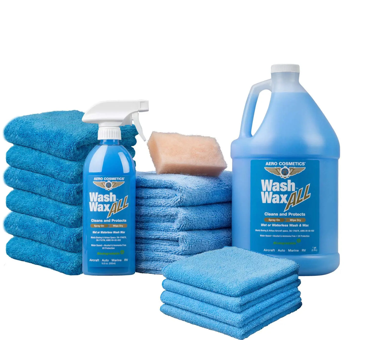 Waterless Car Wash Wax 144oz Kit - Waterless Wash Cleaner and Protectant Wash Wax ALL
