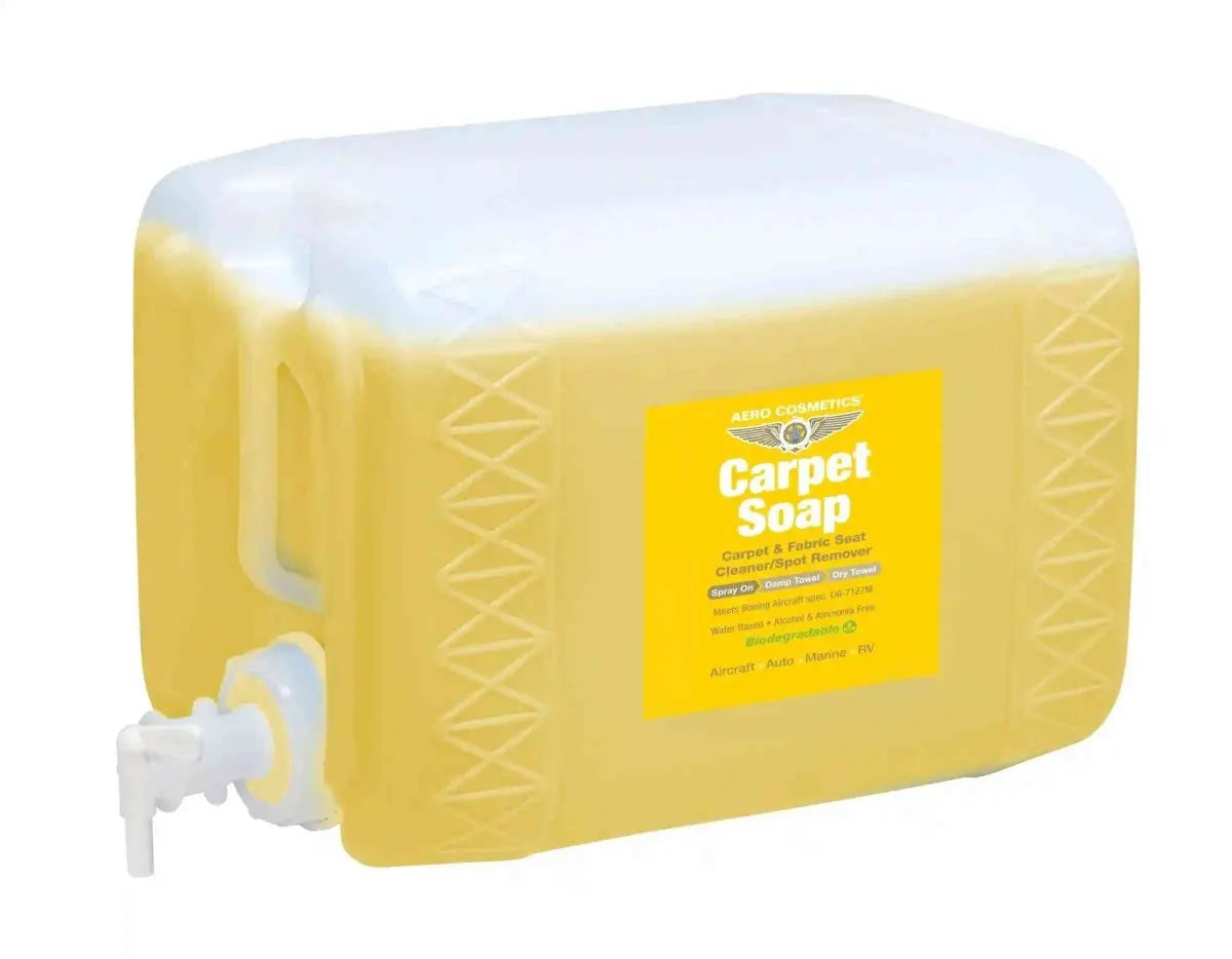 Carpet Soap 5 Gallons w/ Spigot - Carpet & Fabric Seat Cleaner/Spot Remover Wash Wax ALL