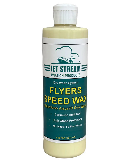 Flyers Speed Wax Waterless Aircraft Dry Wash Jet Stream Aviation Products Inc.