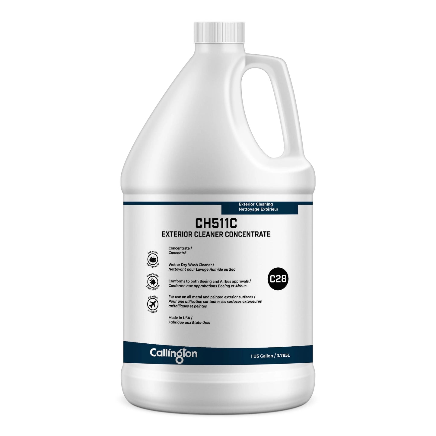 CH511C Exterior Cleaner Concentrate - Exterior Cleaner Concentrate, 1 gal bottle, 4 bottles per case  (Sold as a case) Callington