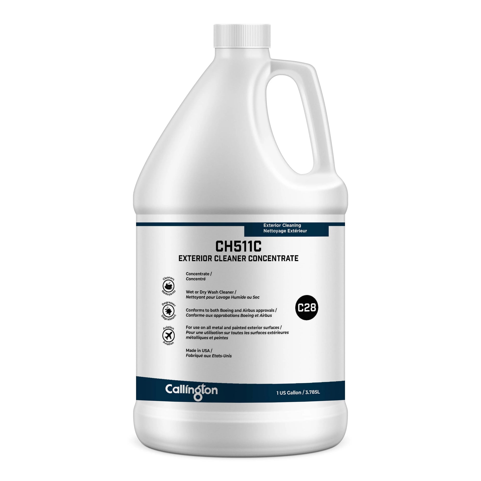 CH511C Exterior Cleaner Concentrate - Exterior Cleaner Concentrate, 1 gal bottle, 4 bottles per case  (Sold as a case) Callington