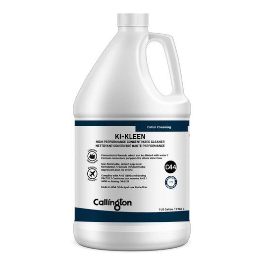 Ki-Kleen™ - Concentrated Multipurpose Cleaner for Aircraft Cabins, 1 gal bottles, 4 bottles per case (Sold as a case) Callington