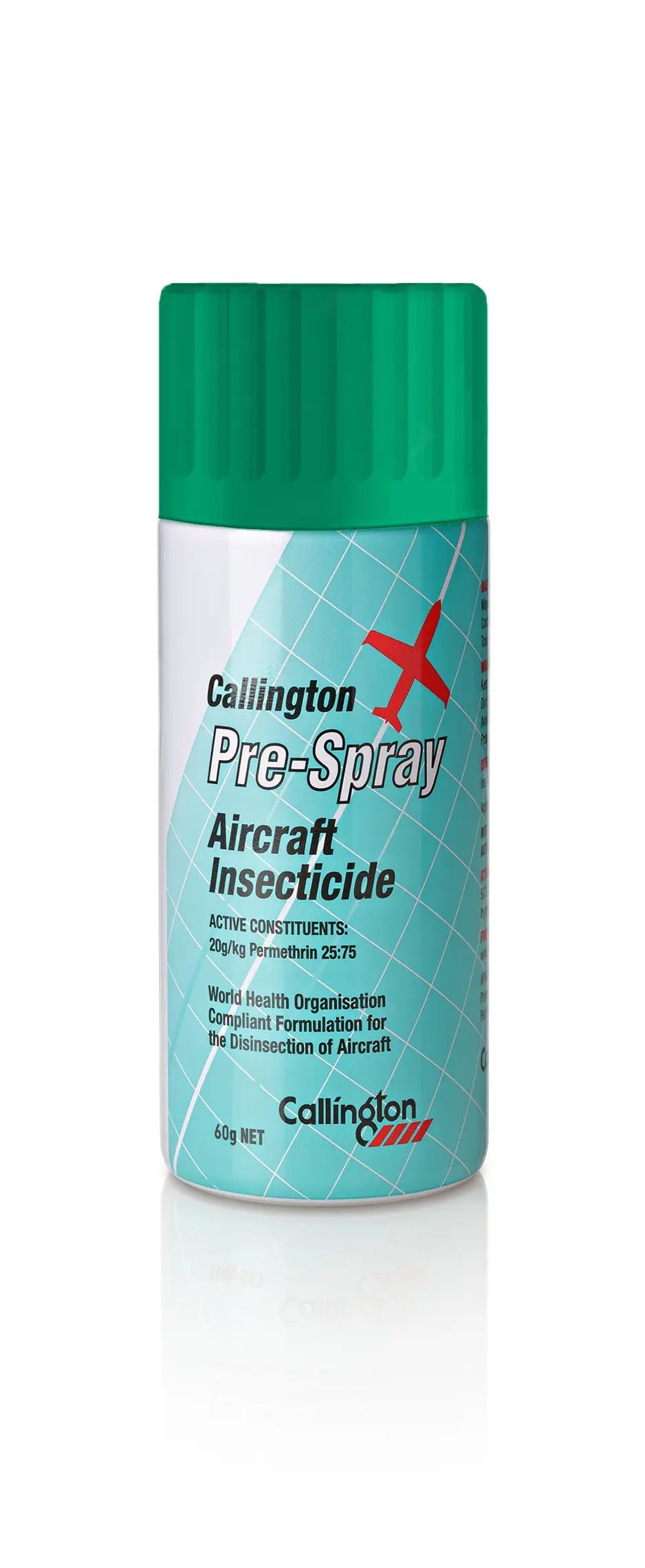**Hazardous Material - Read Description** Pre-Spray Aircraft Insecticide, 100 gram cans, 12 cans per case (Sold as a case) Callington