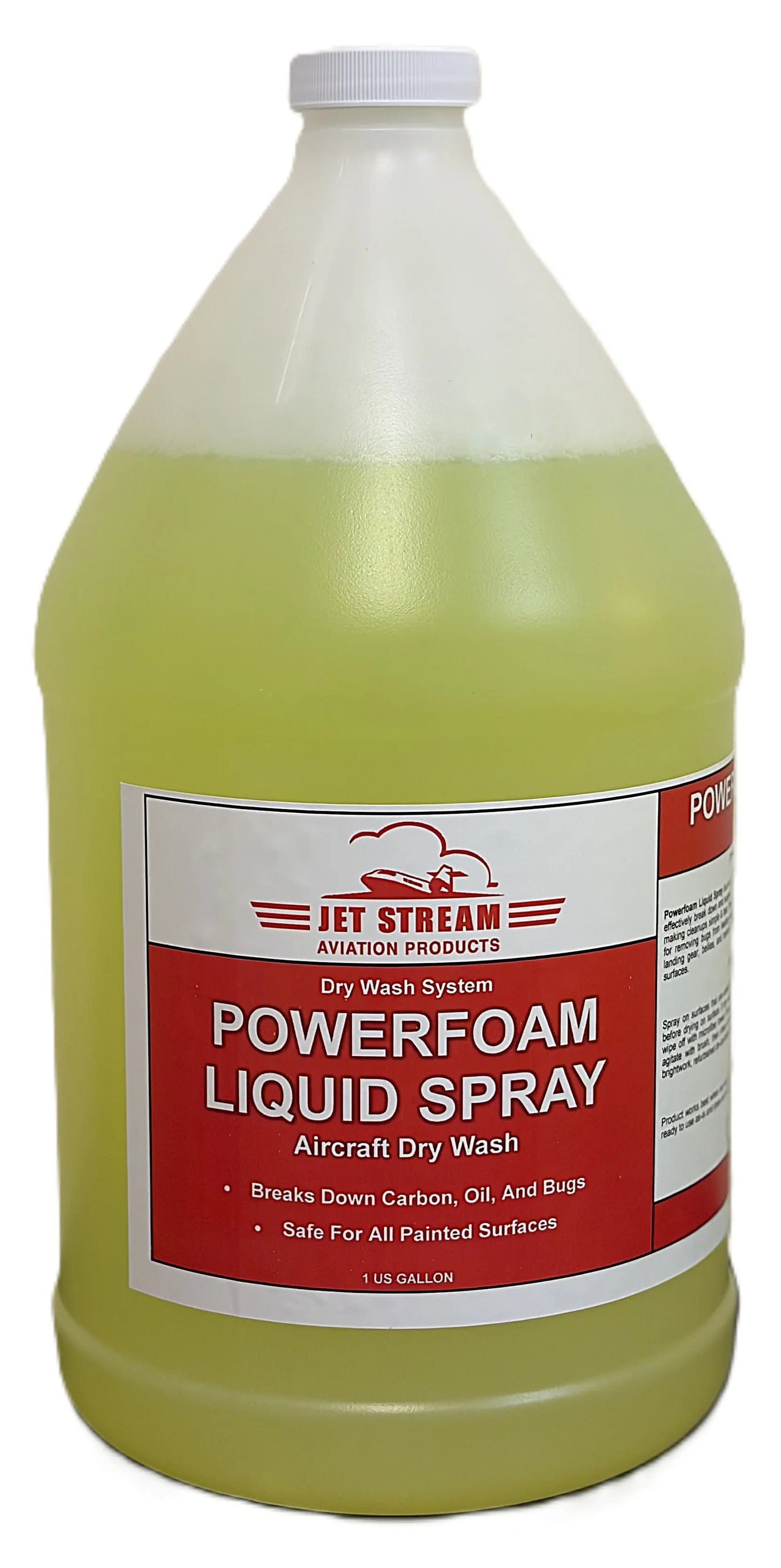 Powerfoam Liquid Spray Aircraft Dry Wash Jet Stream Aviation Products Inc.