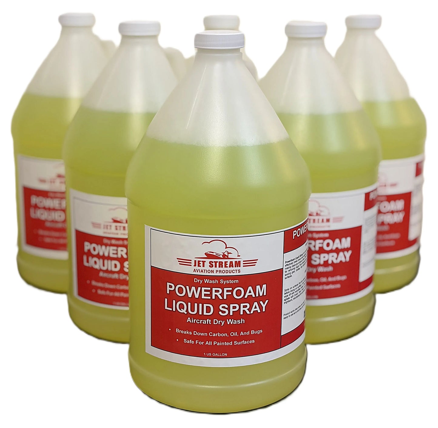 Powerfoam Liquid Spray Aircraft Dry Wash Jet Stream Aviation Products Inc.