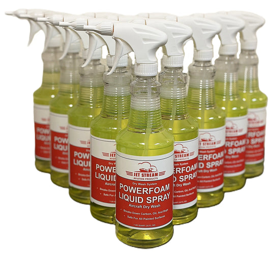 Powerfoam Liquid Spray Aircraft Dry Wash Jet Stream Aviation Products Inc.