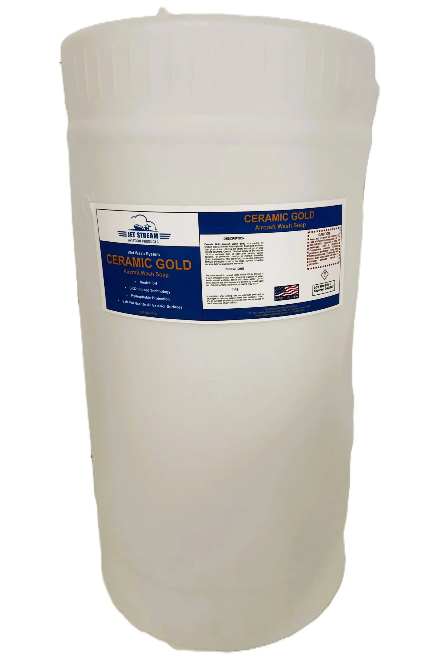 Ceramic Gold Neutral pH Wet Wash Soap Jet Stream Aviation Products Inc.