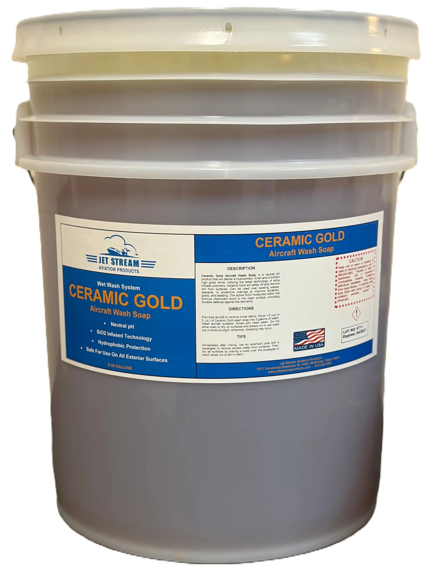 Ceramic Gold Neutral pH Wet Wash Soap Jet Stream Aviation Products Inc.