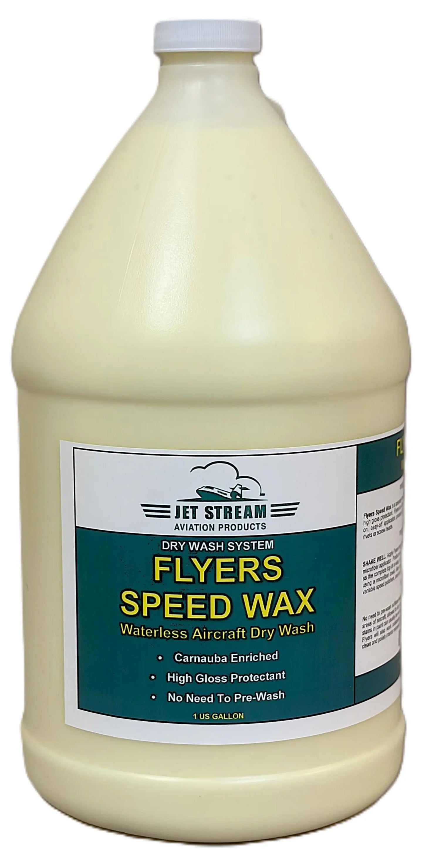 Flyers Speed Wax Waterless Aircraft Dry Wash Jet Stream Aviation Products Inc.