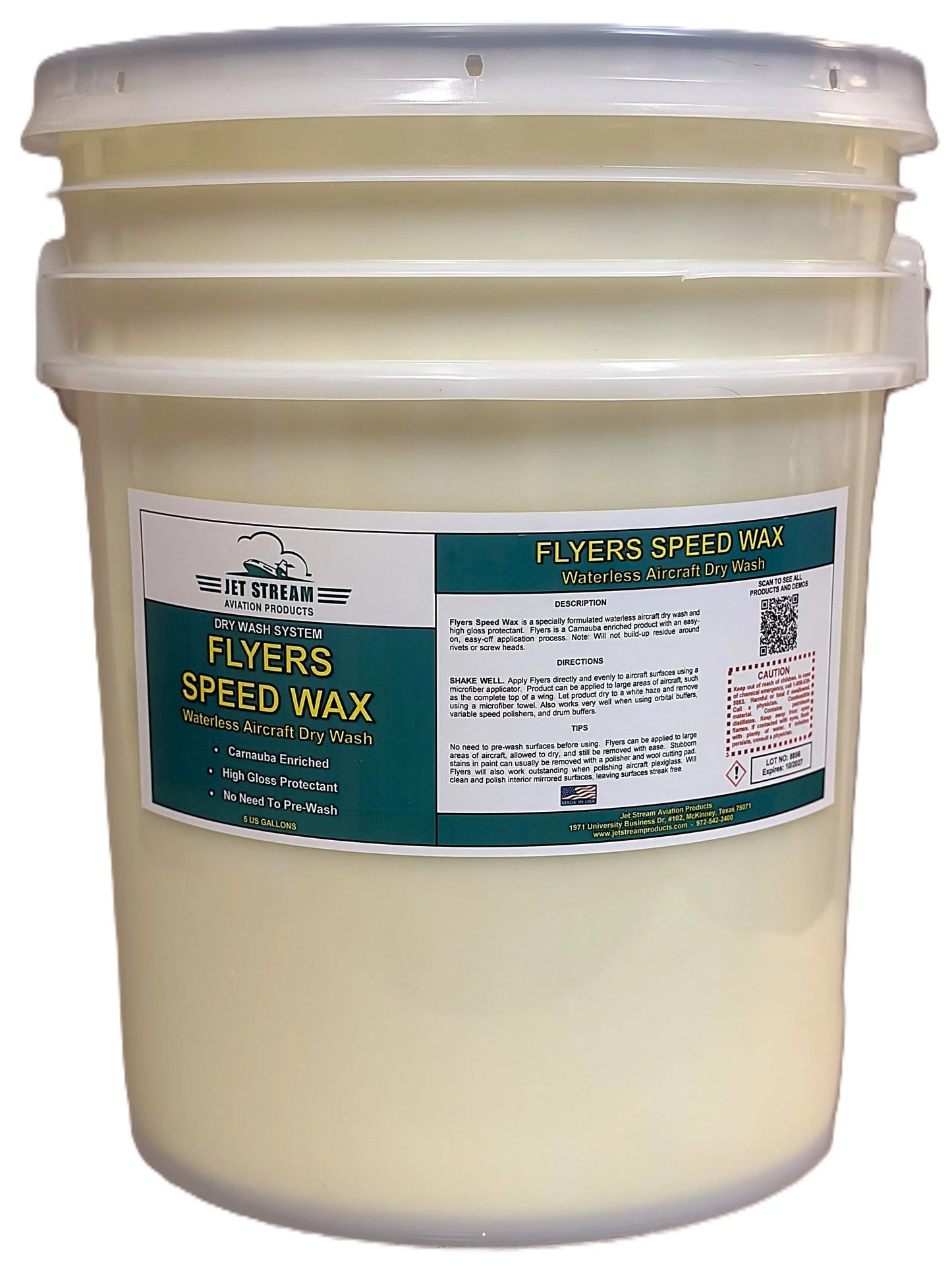 Flyers Speed Wax Waterless Aircraft Dry Wash Jet Stream Aviation Products Inc.