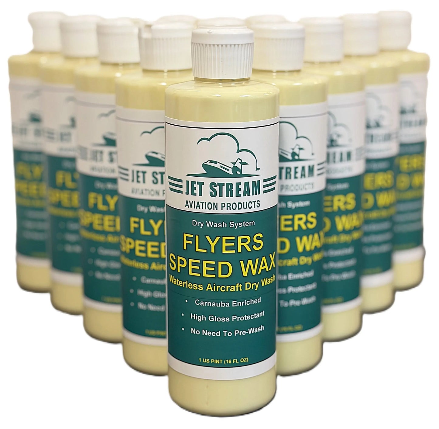 Flyers Speed Wax Waterless Aircraft Dry Wash Jet Stream Aviation Products Inc.