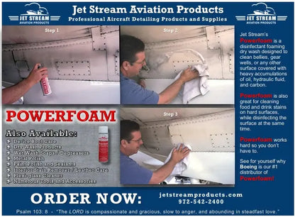 Powerfoam Aerosol Dry Wash Jet Stream Aviation Products Inc.