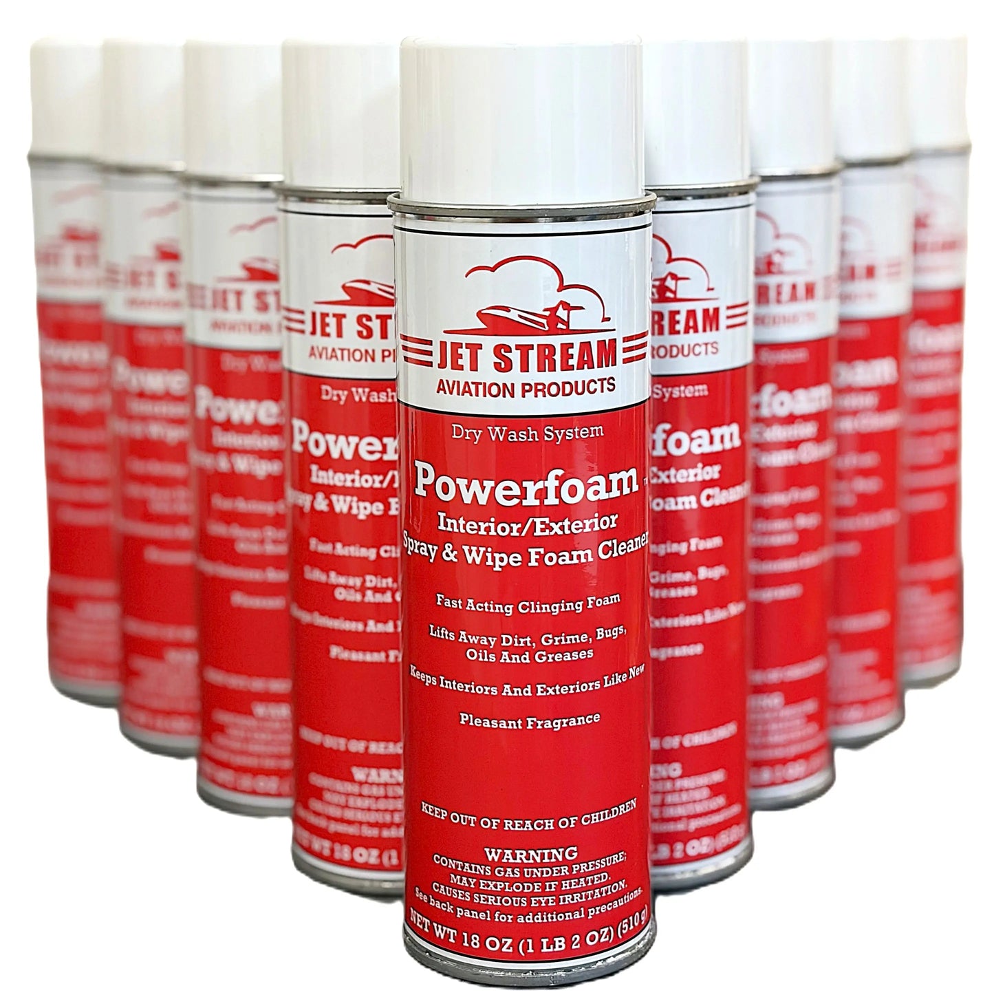 Powerfoam Aerosol Dry Wash Jet Stream Aviation Products Inc.