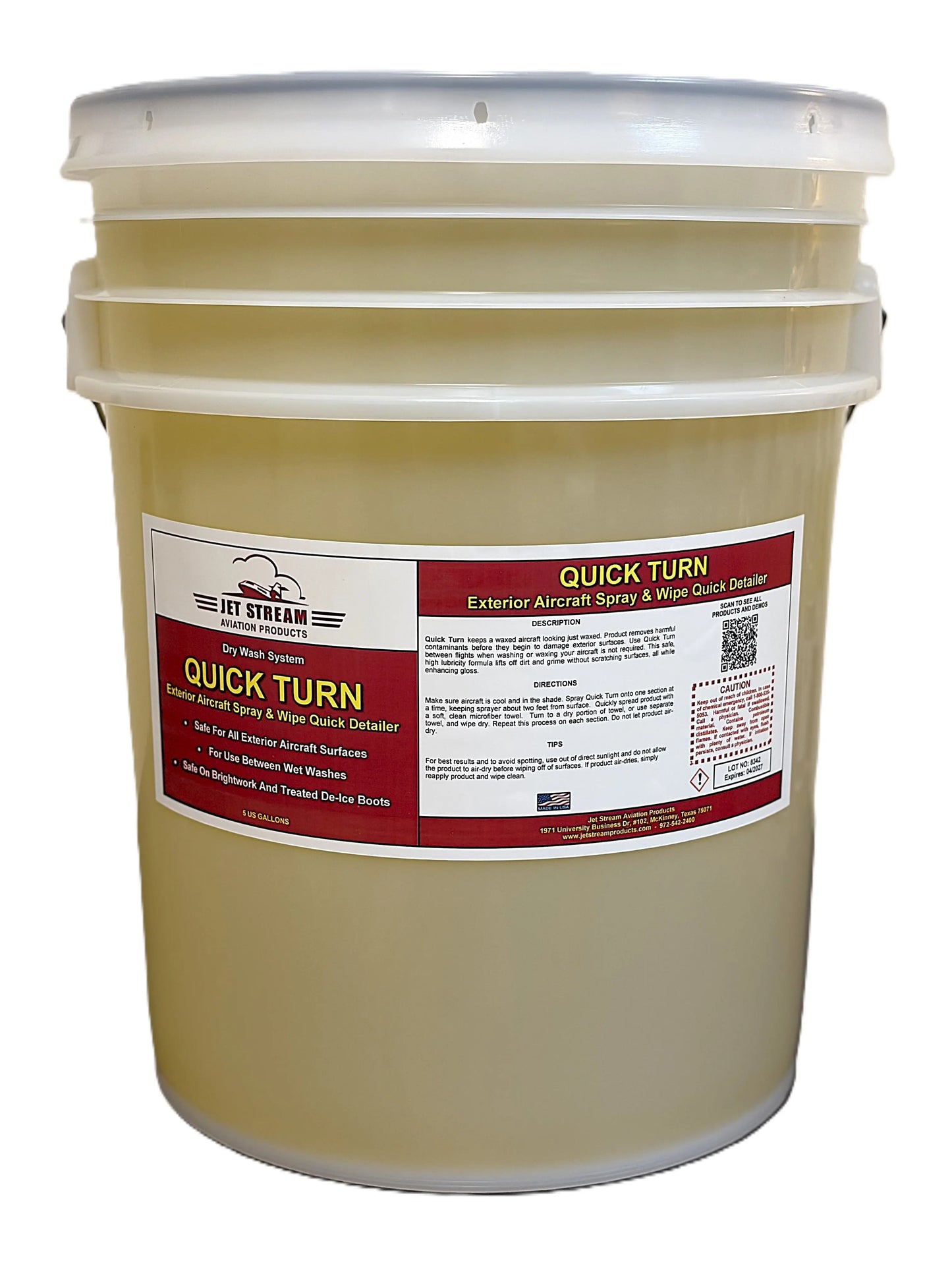 Quick Turn Exterior Aircraft Spray and Wipe Quick Detailer Jet Stream Aviation Products Inc.