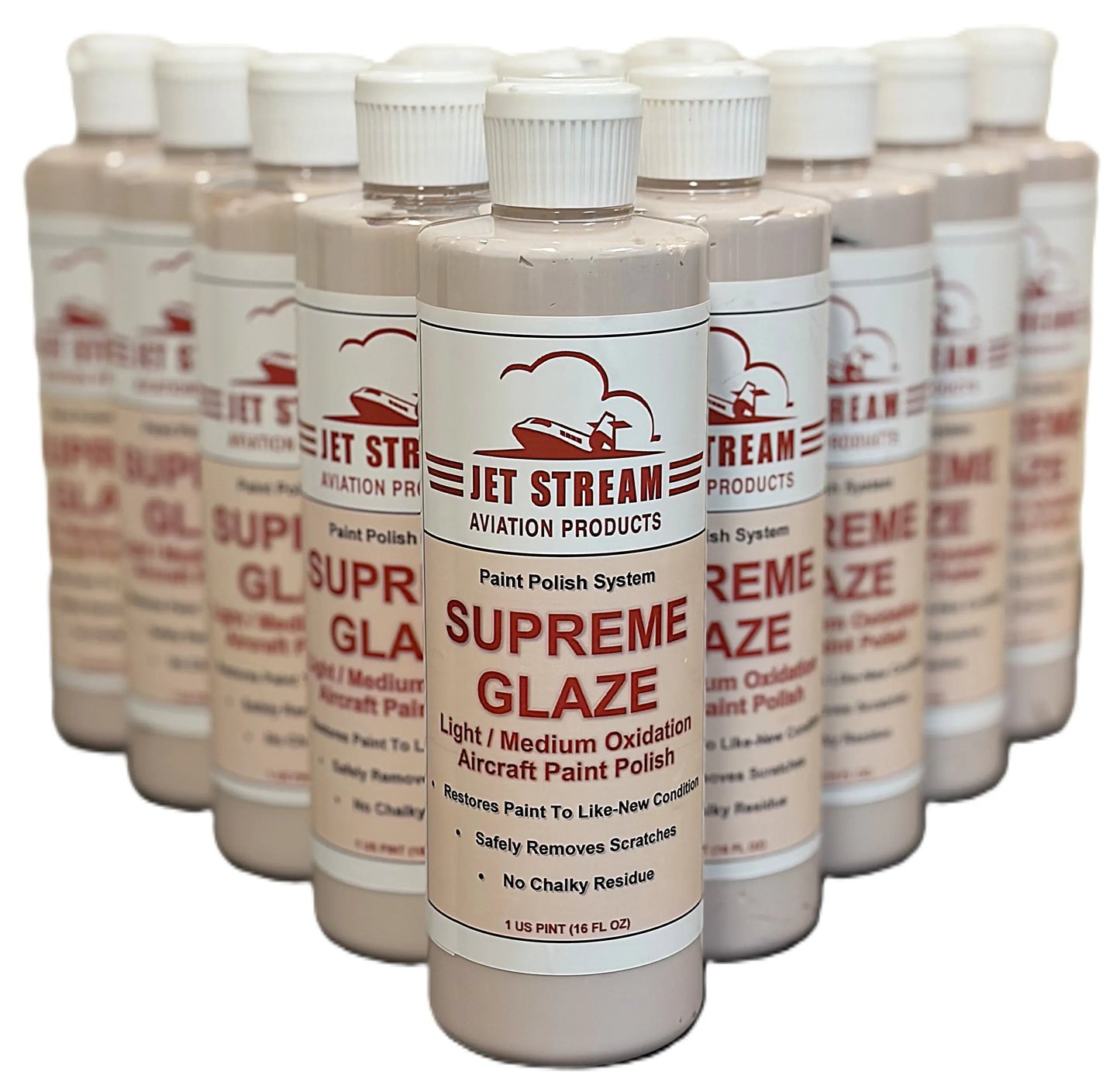 Supreme Glaze Light to Medium Oxidation Aircraft Paint Polish Jet Stream Aviation Products Inc.