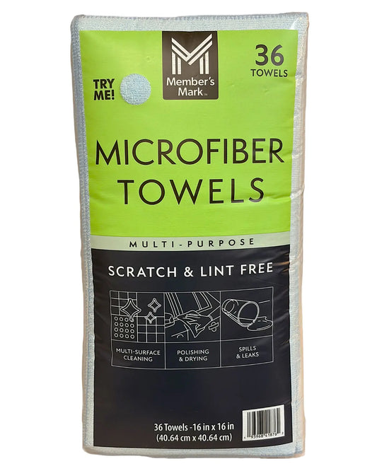 16" x 16" Microfiber Towels - 36 Count Jet Stream Aviation Products Inc.
