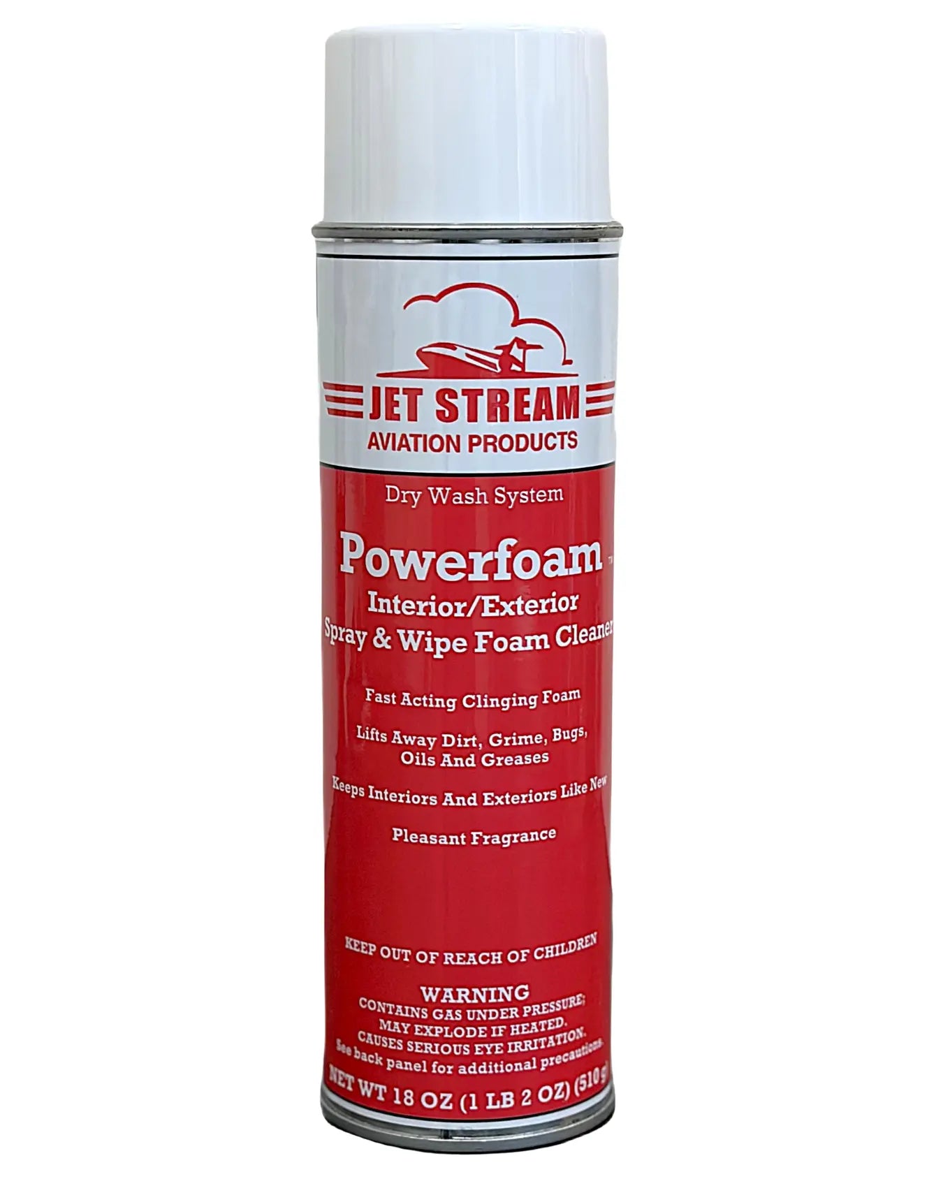 Powerfoam Aerosol Dry Wash Jet Stream Aviation Products Inc.