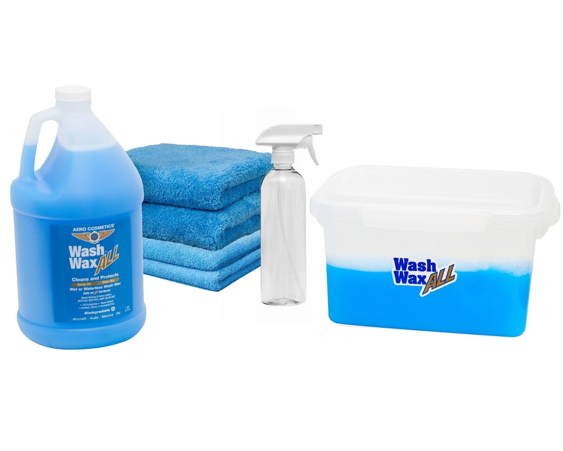 Sprayless Waterless  Wash Wax ALL Kit – 1 Gallon Cleaning System Wash Wax ALL