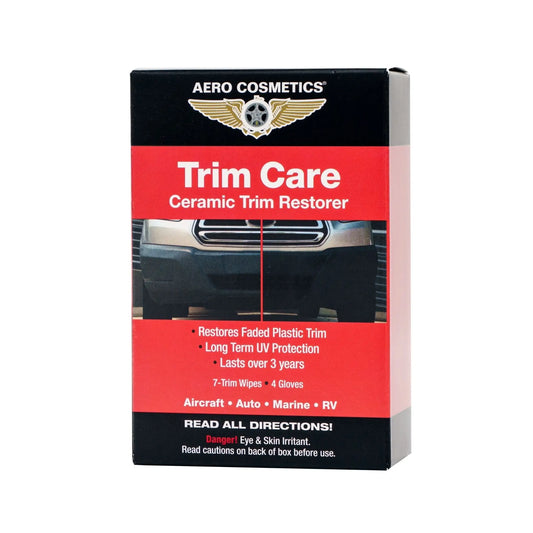 Trim Care Ceramic Restoration Wipes - Faded Plastic Trim Restorer Wash Wax ALL