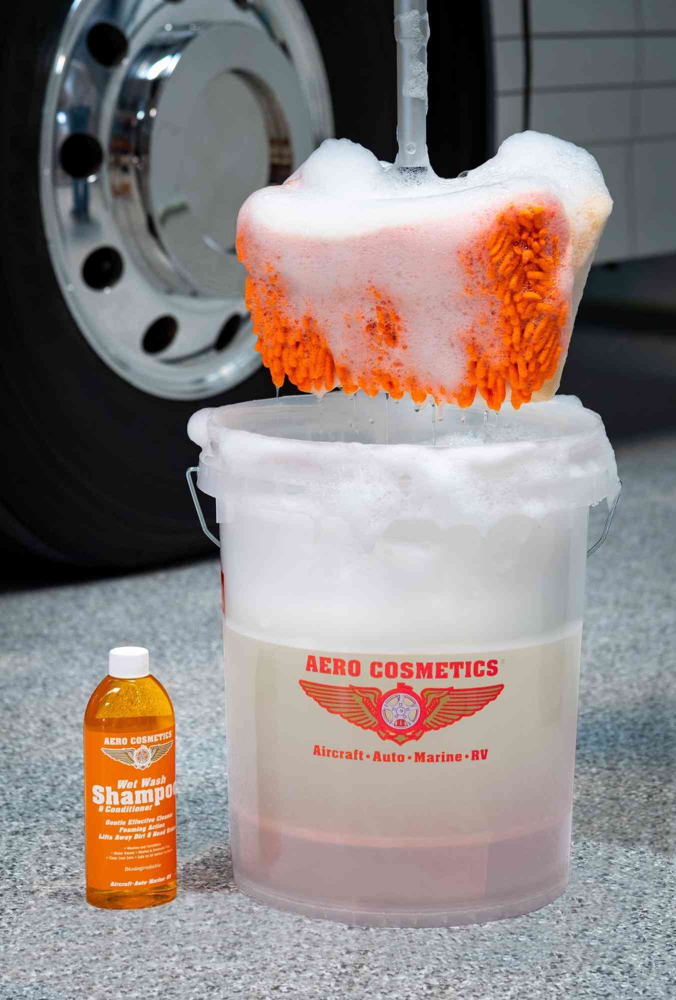 Wet or Waterless Mop Kit 10" w/ Easy Reach Shur-Line Pole for RVs & Aircraft Wash Wax ALL