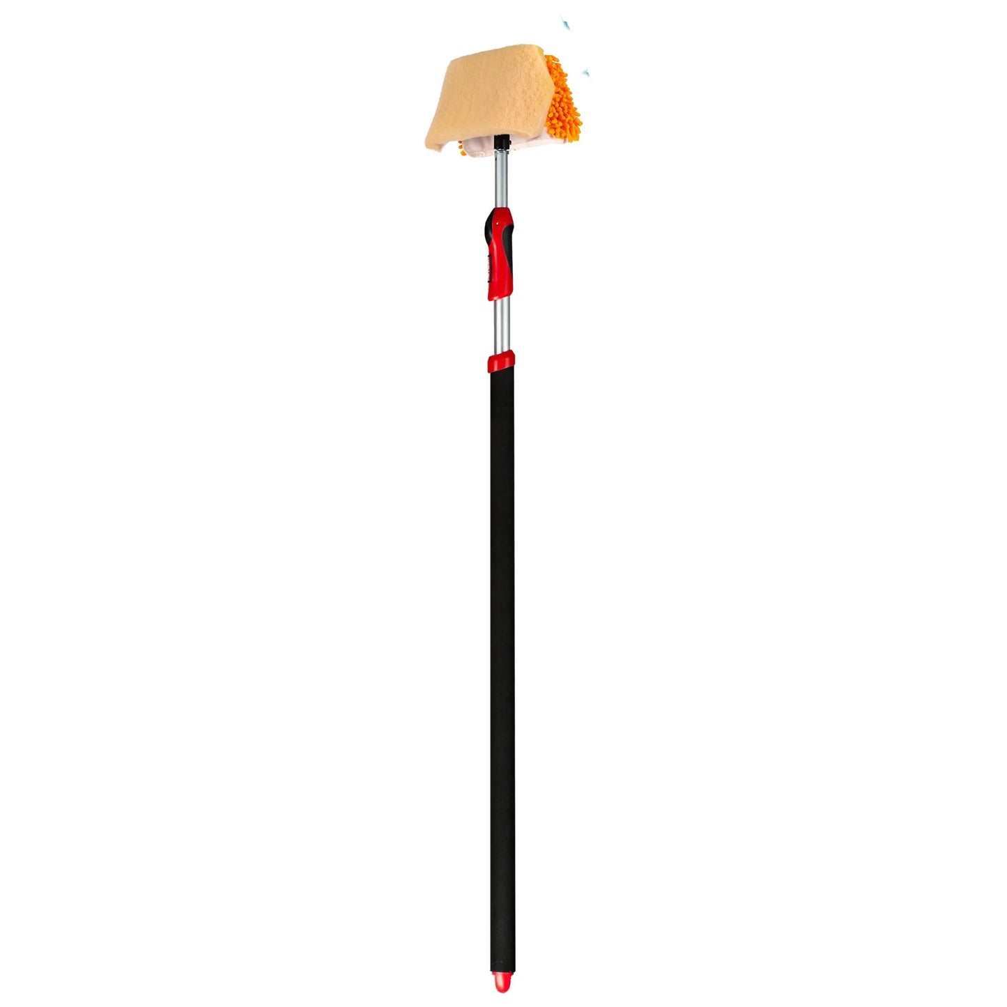 Wet or Waterless Mop 10" w/ Shur-Line Easy Reach Pole Wash Wax ALL