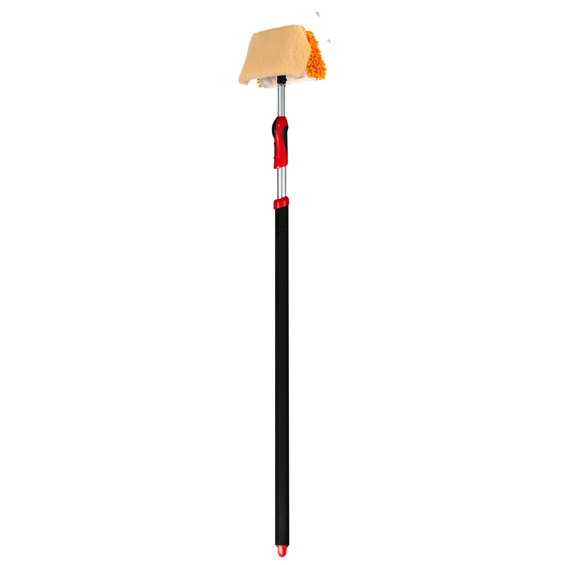 Wet or Waterless Mop 10" w/ Shur-Line Easy Reach Pole Wash Wax ALL