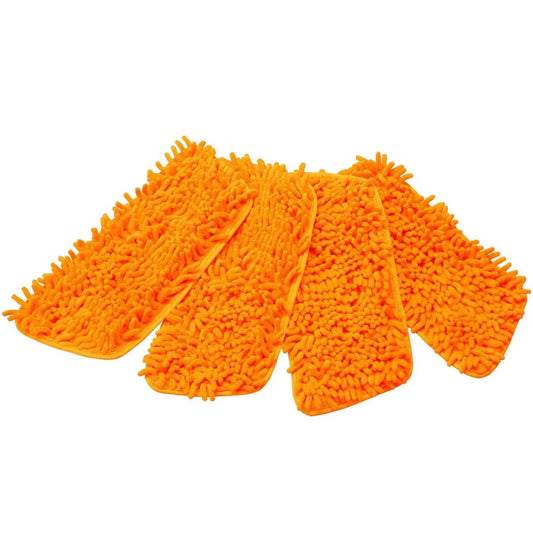 Wet or Waterless Mop 10" Pads 4-Pack Wash Wax ALL