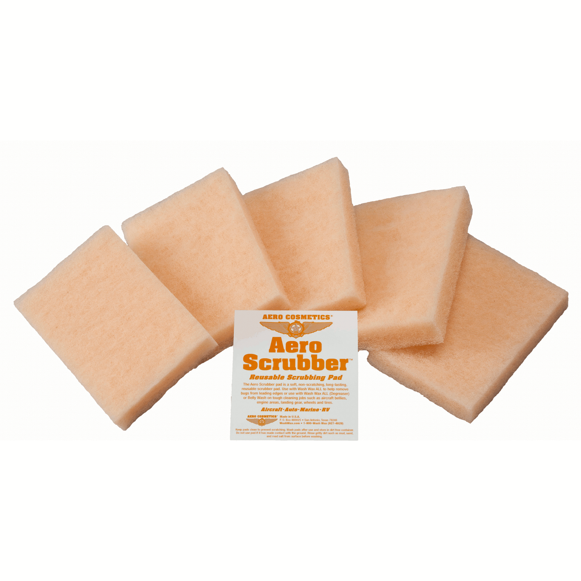 Aero Bug Scrubber Pad 5-Pack Wash Wax ALL