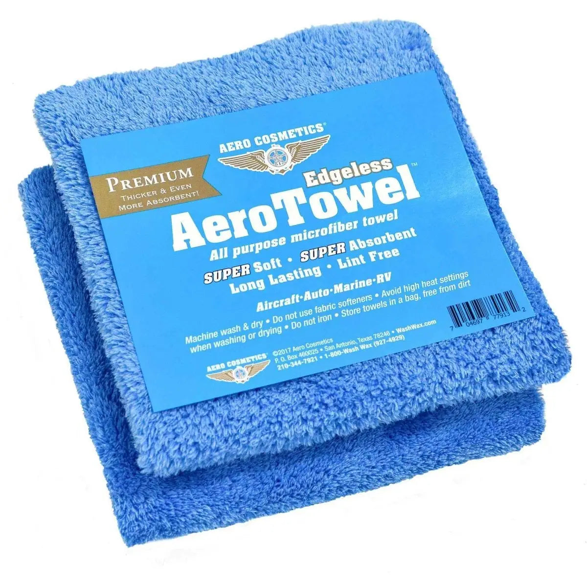 Microfiber Premium Aero Towels 2-Pack Wash Wax ALL