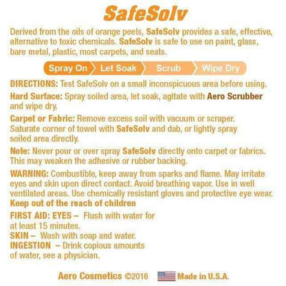 SafeSolv 8 Fl. oz - Adhesives, Tar, Oil, Hydraulic Fluid and Gum Remover Wash Wax ALL