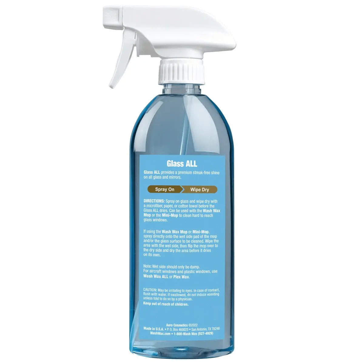 Glass ALL 16 Fl. oz -  Premium Streak-Free Cleaner Wash Wax ALL