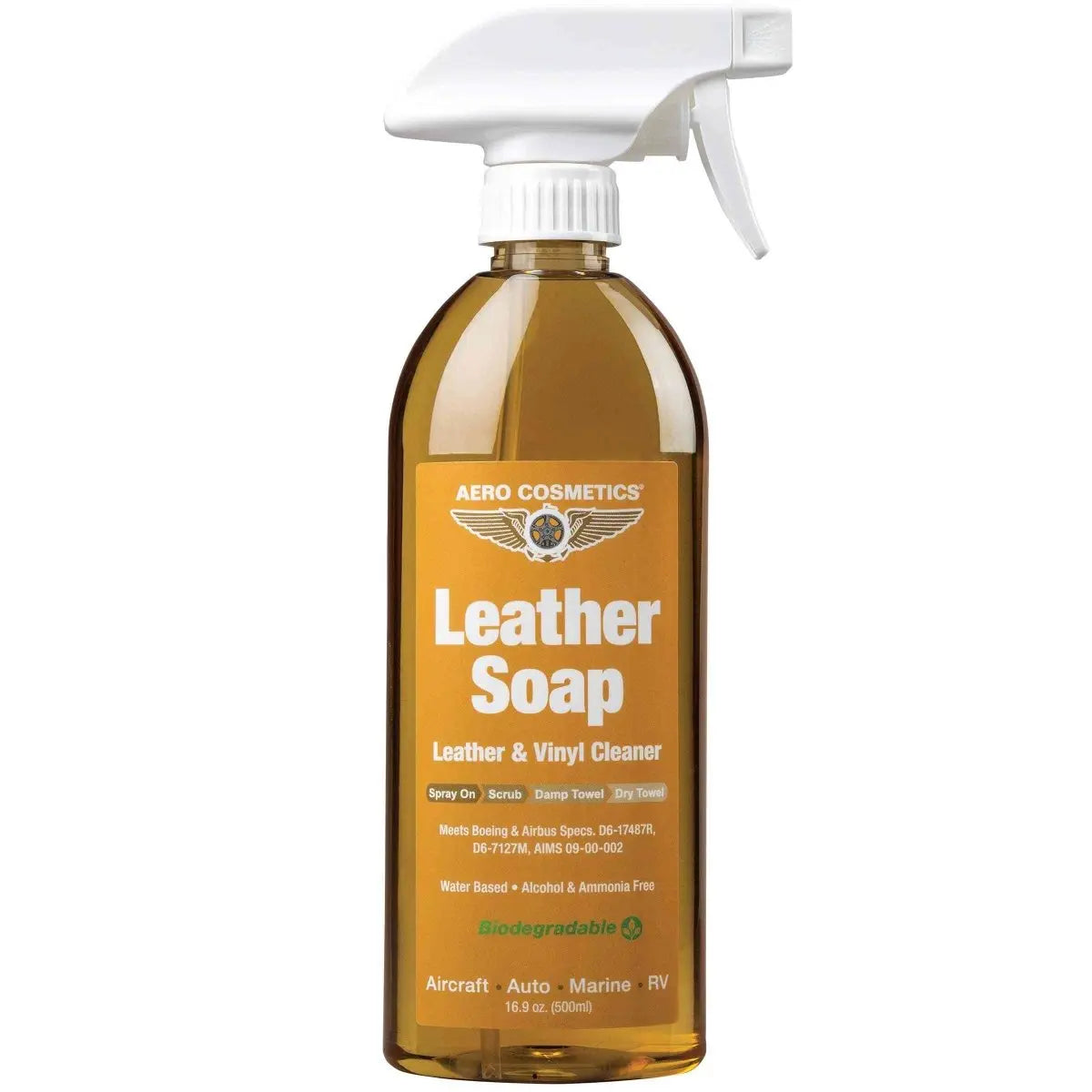 Leather Soap 16 Fl. oz - Leather & Vinyl Cleaner Wash Wax ALL