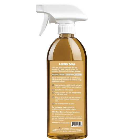 Leather Soap 16 Fl. oz - Leather & Vinyl Cleaner Wash Wax ALL