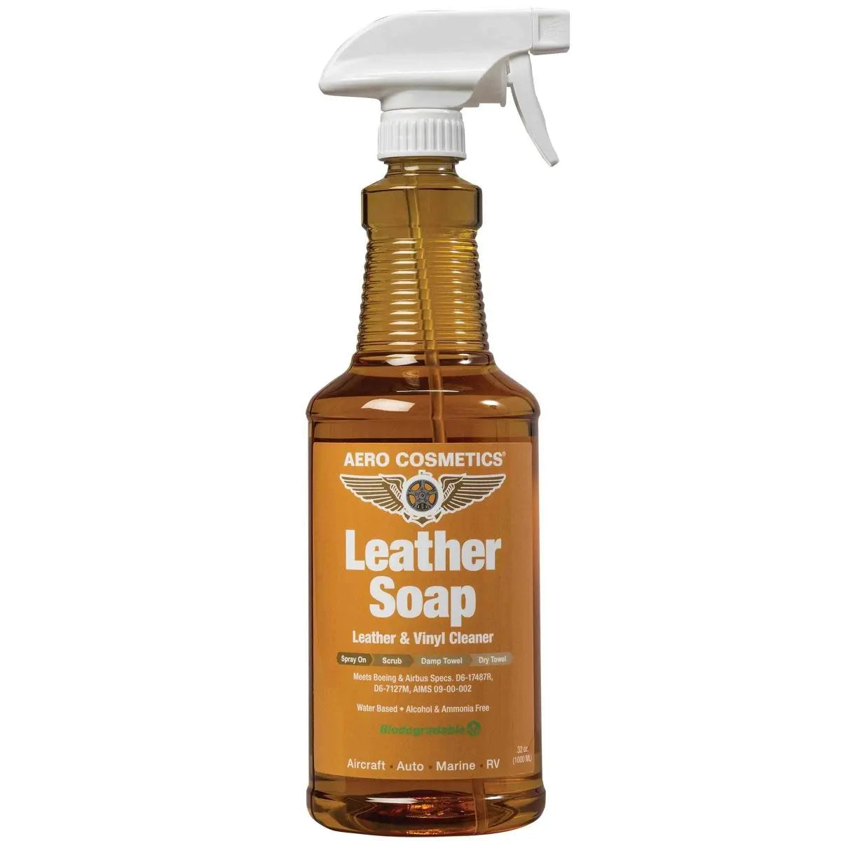 Leather Soap 32 Fl. oz - Leather & Vinyl Cleaner Wash Wax ALL