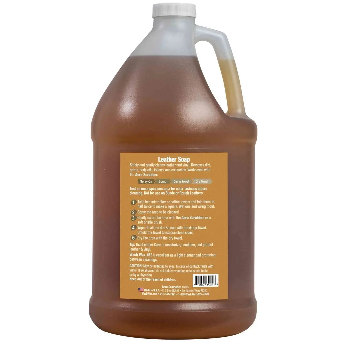 Leather Soap 1 Gallon - Leather & Vinyl Cleaner Wash Wax ALL
