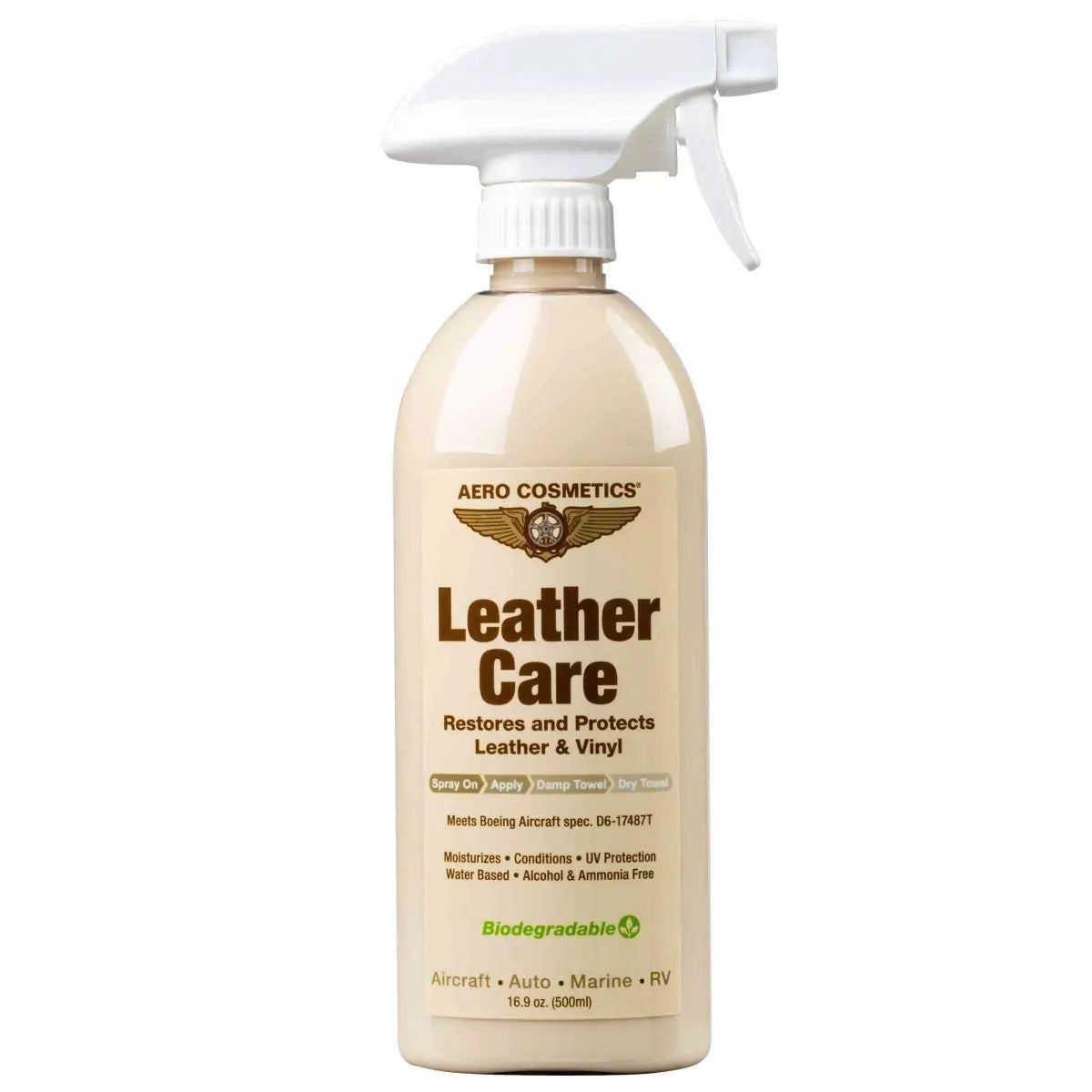 Leather Care 16 Fl. Oz - Restores and Protects Leather & Vinyl Wash Wax ALL