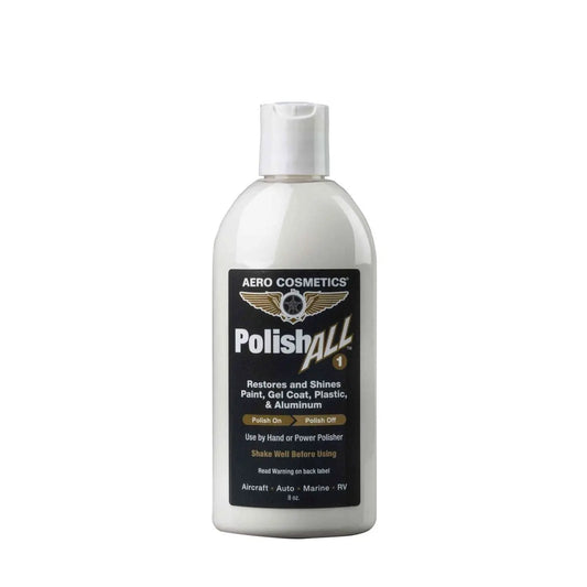 Polish ALL 8 Fl. oz - Restores & Shines Paint, Gel Coat, Plastics & Aluminum. Wash Wax ALL