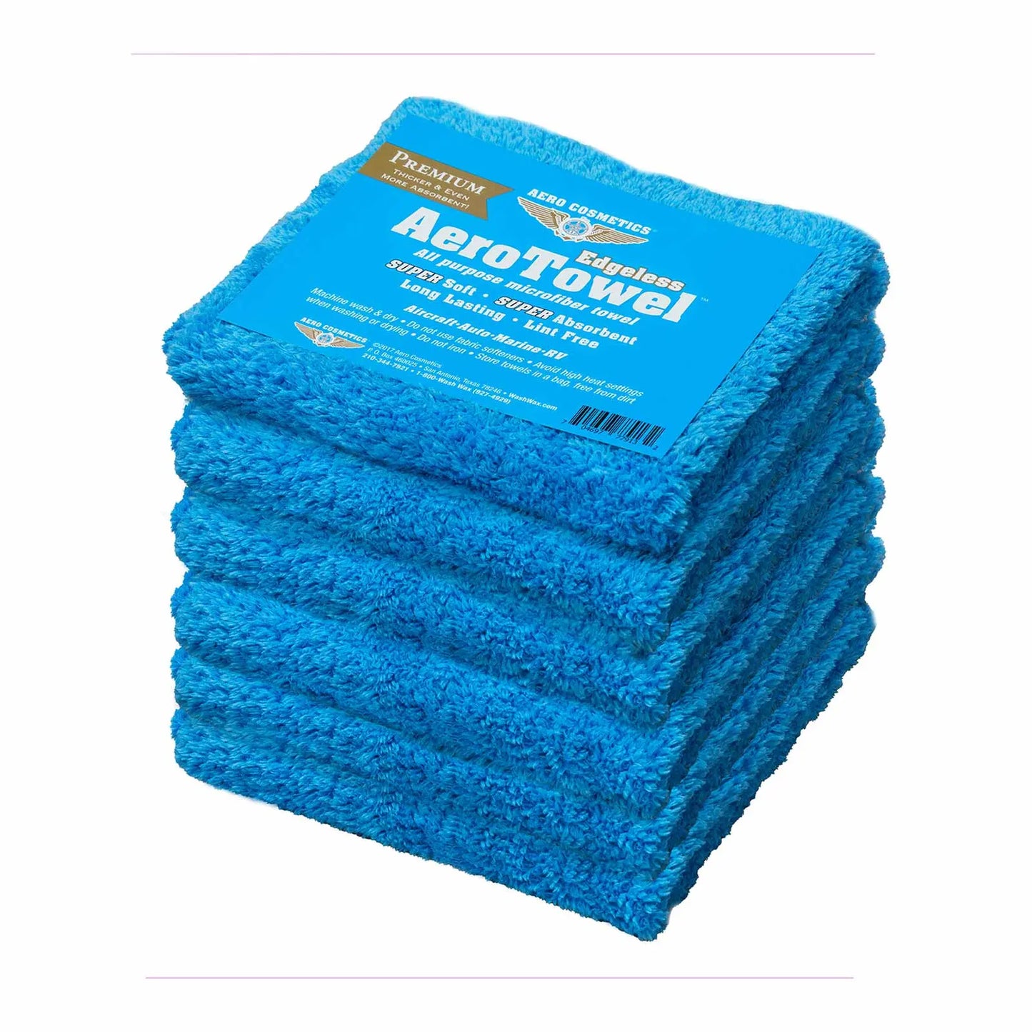 Microfiber Premium Aero Towels 6-Pack Wash Wax ALL