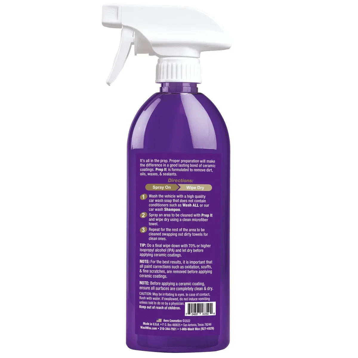 Prep It 16 Fl. oz - All Surface Prep Cleaner & Degreaser Wash Wax ALL