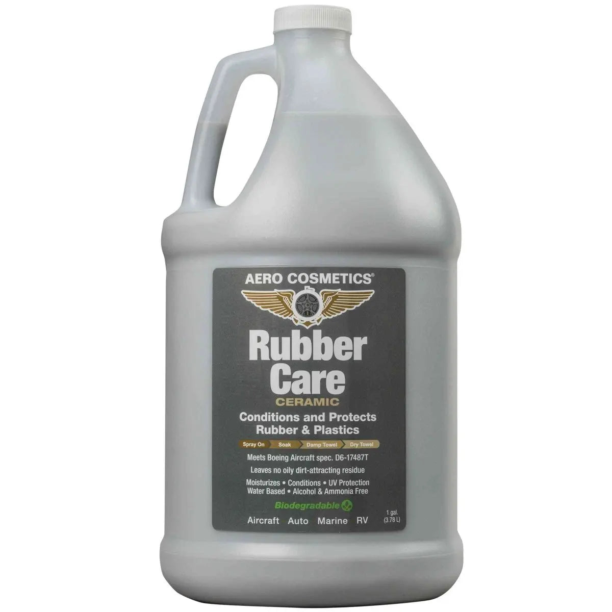 Rubber Care 1 Gallon - Rubber & Plastics Conditioner and Protectant Wash Wax ALL