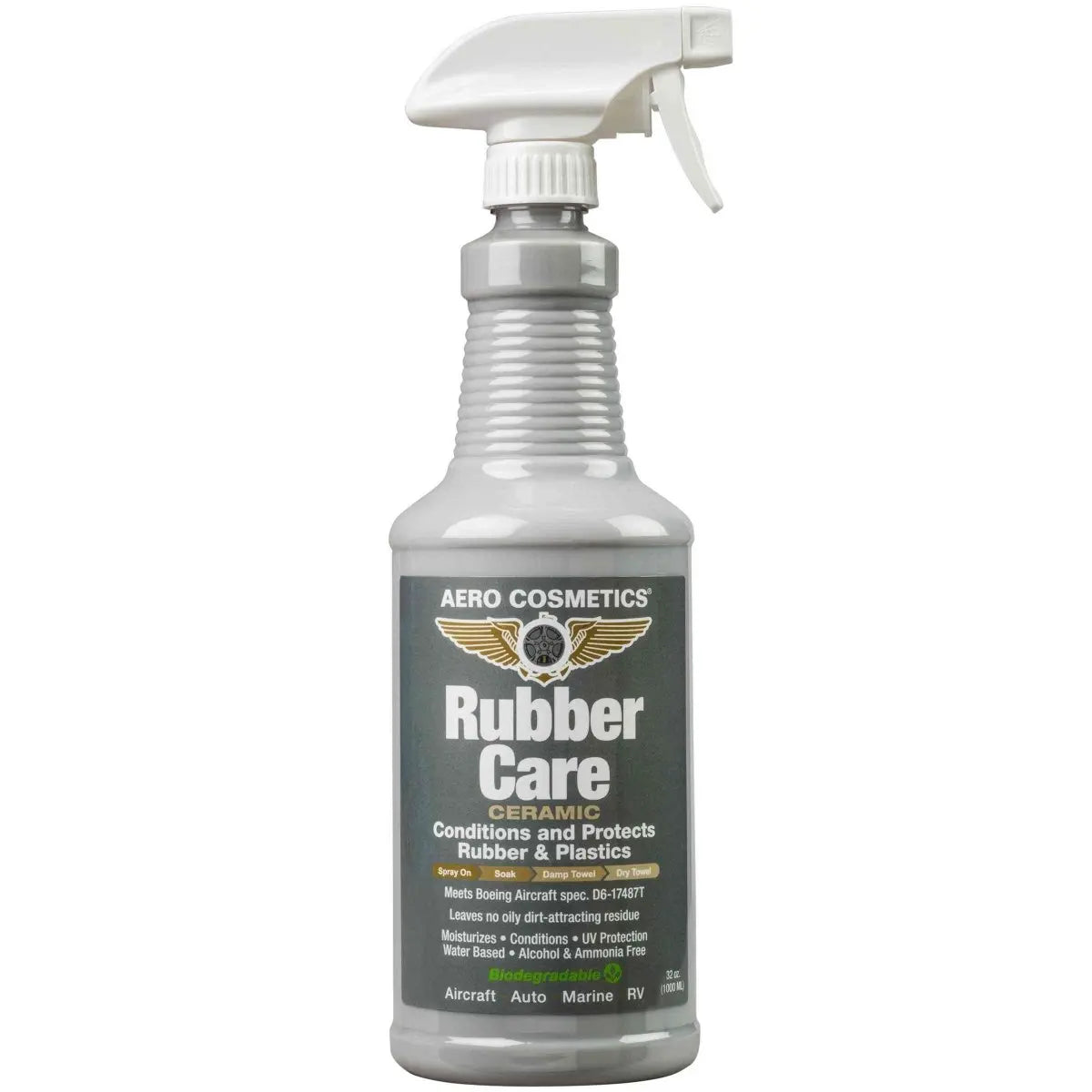 Rubber Care 32oz - Rubber & Plastics Conditioner and Protectant Wash Wax ALL